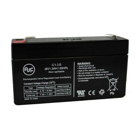 Battery Clerk AJCMK ES1.2-6 Patriot 6V 1.3Ah Wheelchair Battery MK-ES1.2-6 PATRIOT